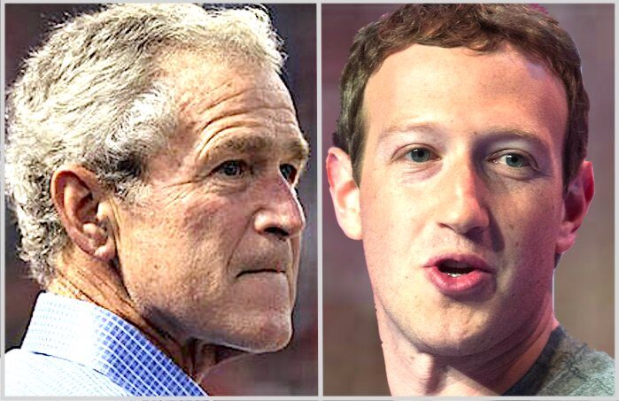 Click to enlarge Bush • Zuckerberg