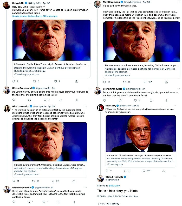Click to enlarge 4 Rudys and tweets