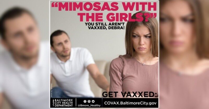 baltimore city health department vaccine advert