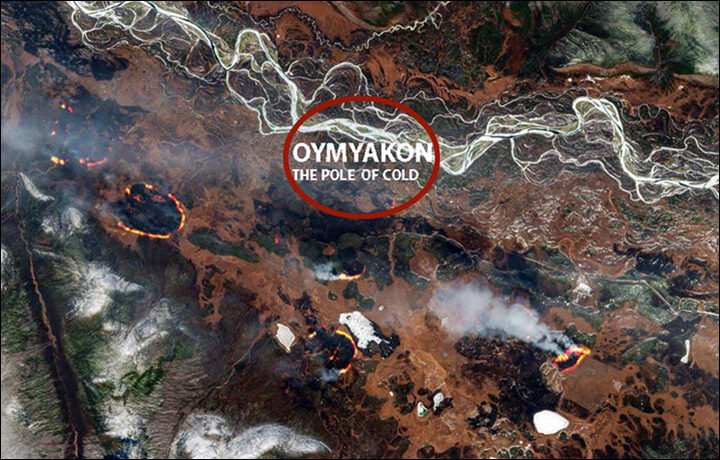 Click to enlarge 1 May 2021 wildfire south of Oymyakon (Yakutia)