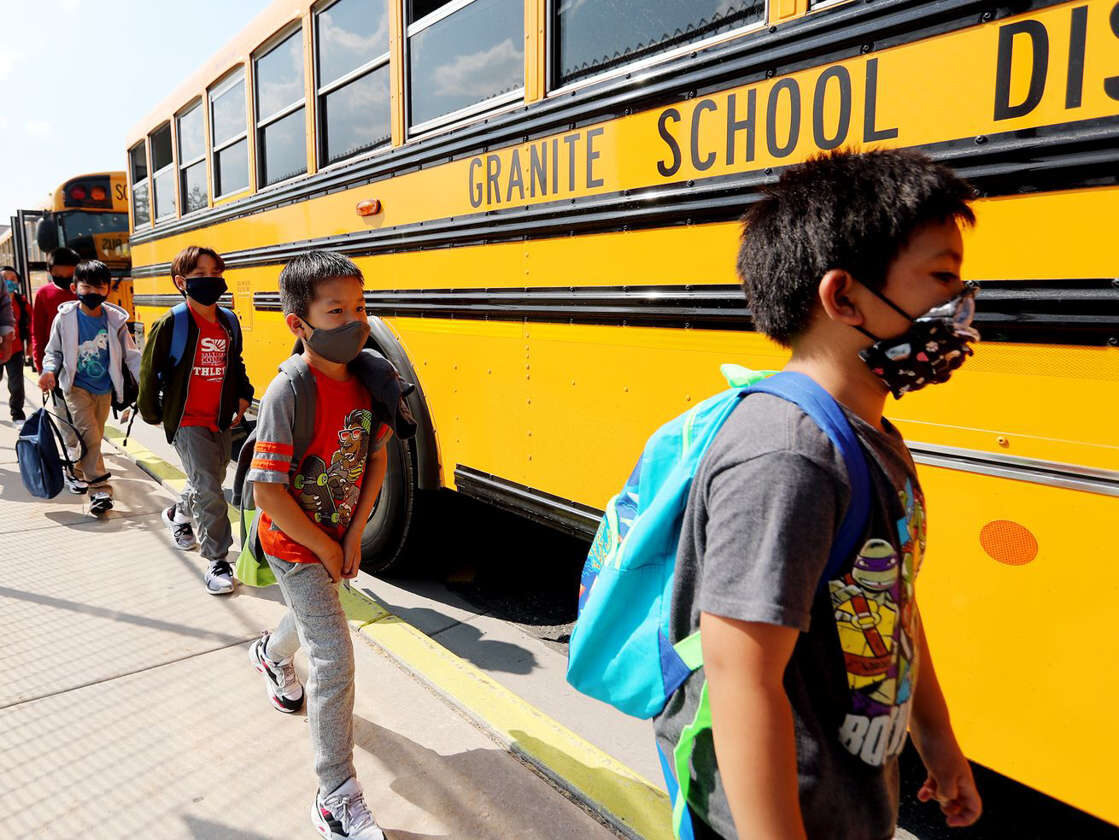 Click to enlarge Students at Woodrow Wilson Elementary School in South Salt Lake