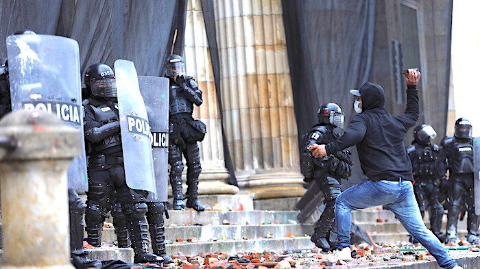 Click to enlarge Colombia riot