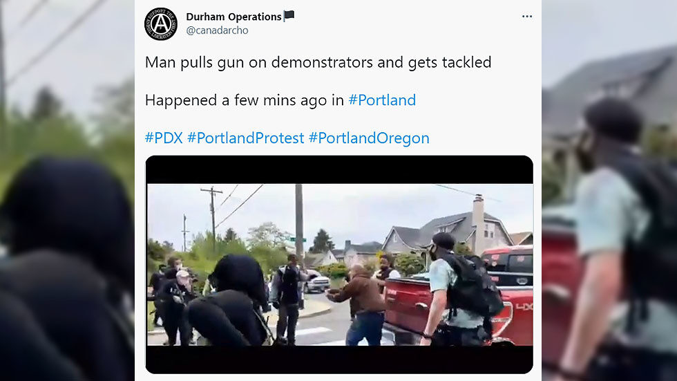 portland antifa armed threat