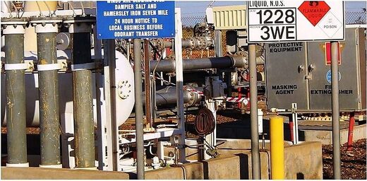 Gas pipeline facility
