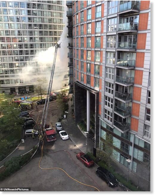 London apartment building fire