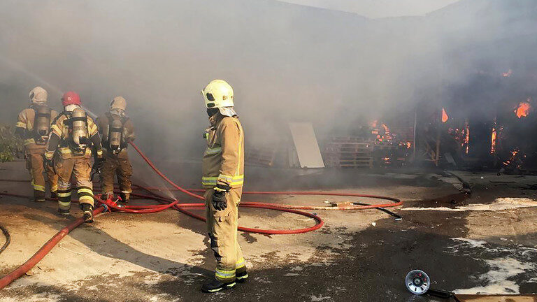 Click to enlarge fire iran