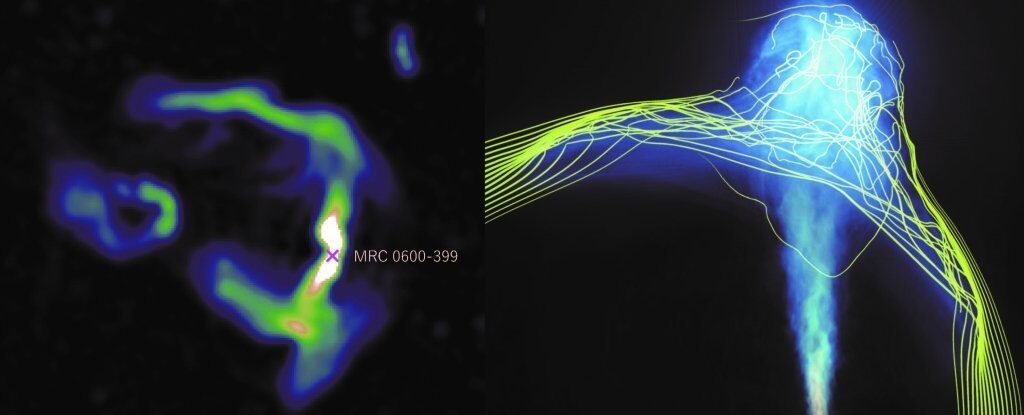 Click to enlarge black hole warp