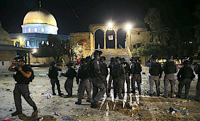 Israeli police at al-Aqsa