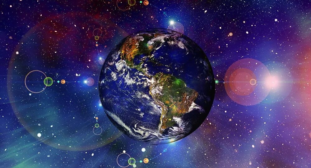 Click to enlarge Earth from space