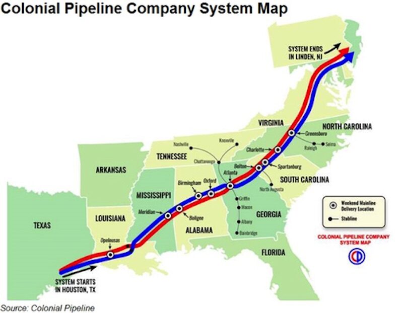 Click to enlarge colonial pipeline