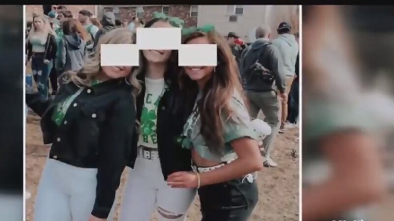 UMass Amhurst students suspended masks off campus