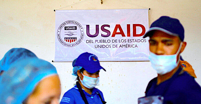 USAID sign