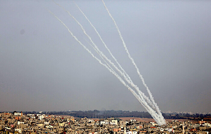 Click to enlarge Rocket fire