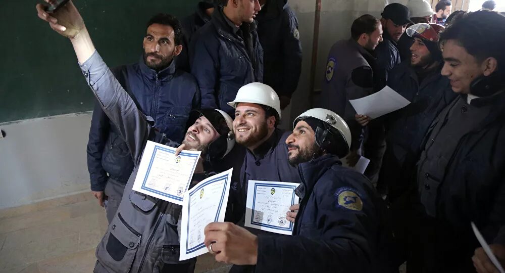 white helmets