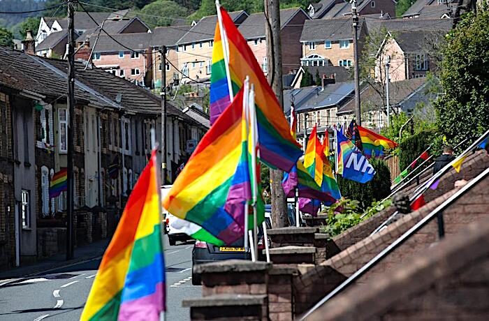 Click to enlarge Wattsville LGBT flags