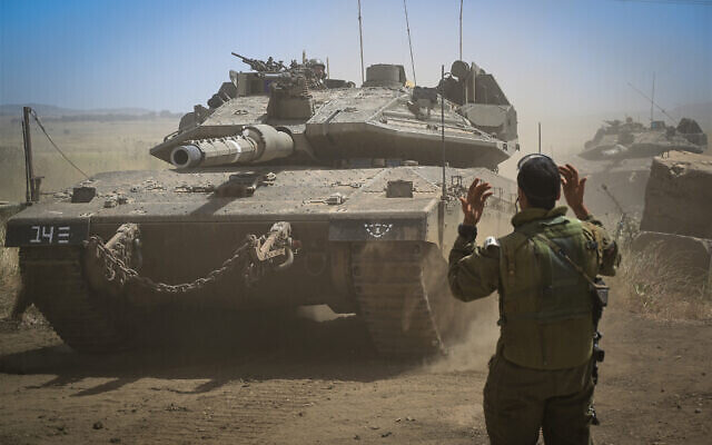 Click to enlarge IDF tank golan heights