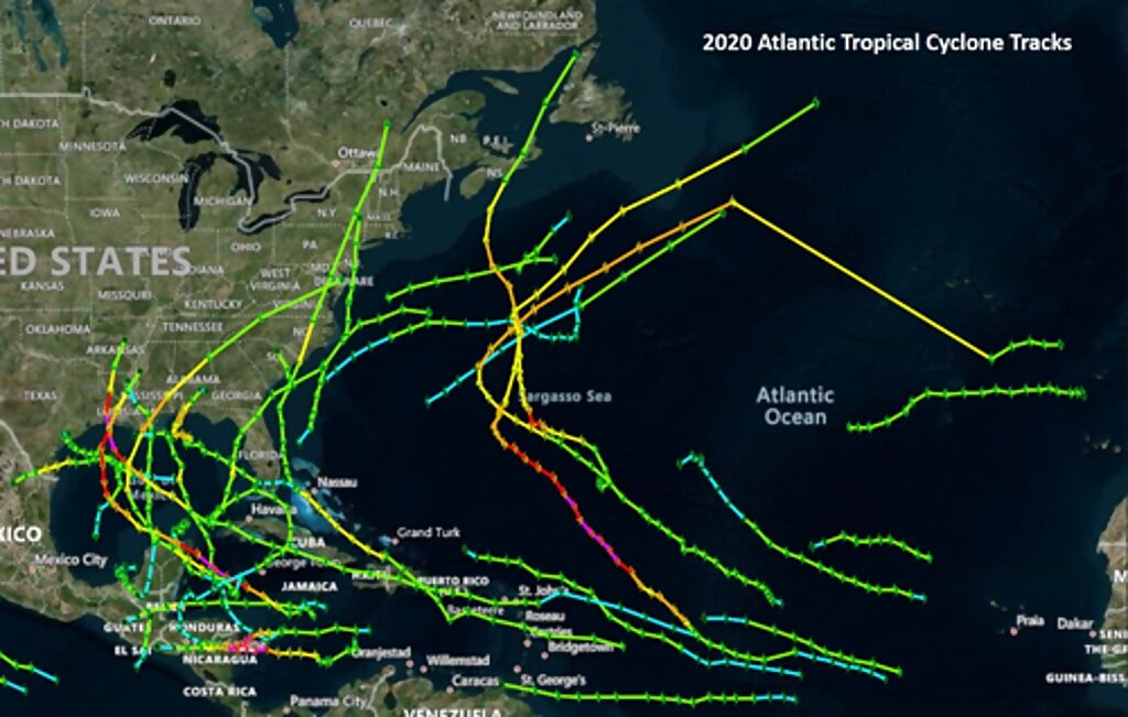 2020 hurricanes usa
