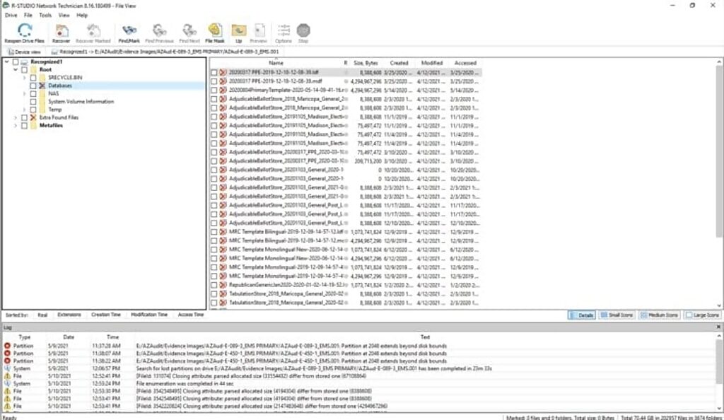 Click to enlarge maricopa election database files deleted