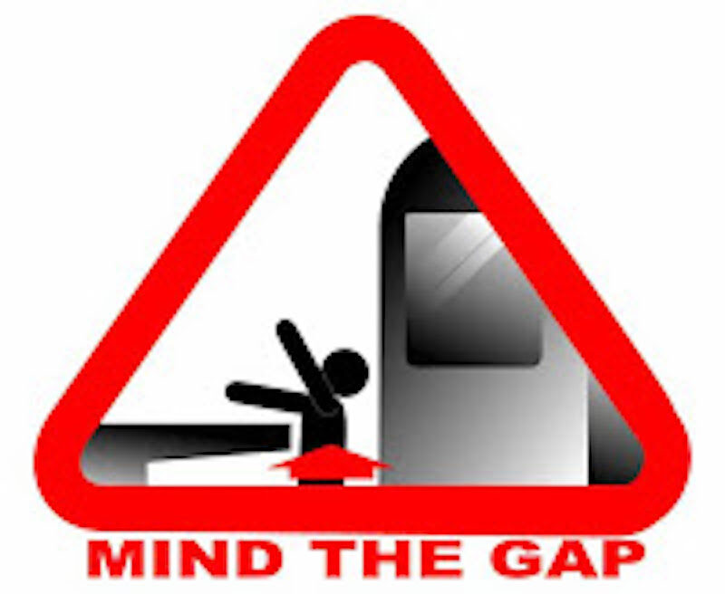Click to enlarge mind the gap