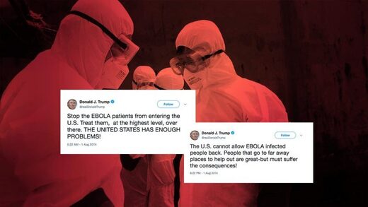 trump tweets ebola obama