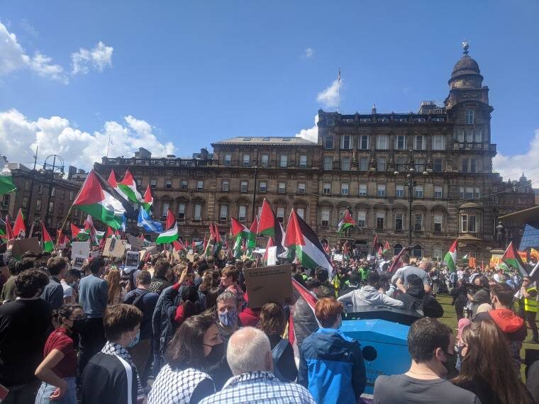 glasgow palestine protest