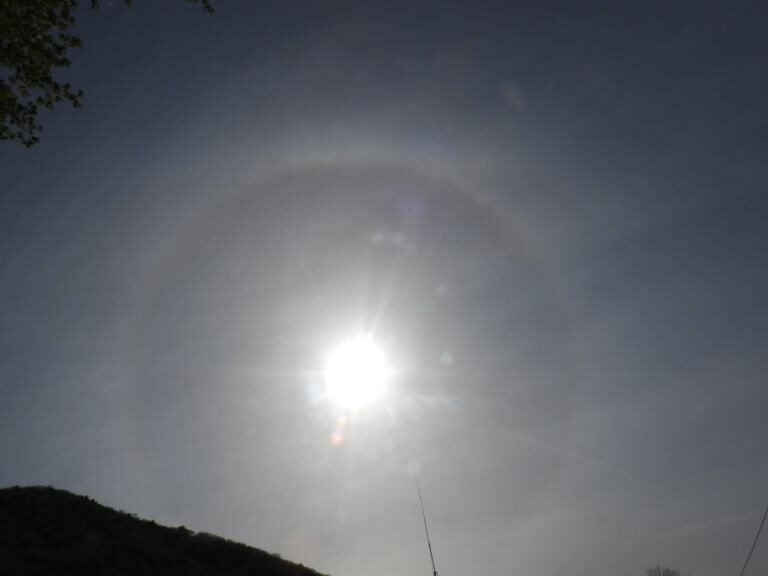 Sun halo in Pennsylvania