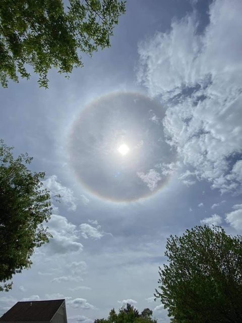 Sun halo over Pennsylvania