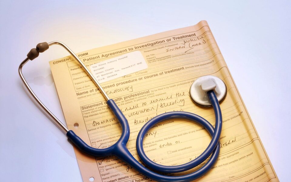 stethoscope patient form