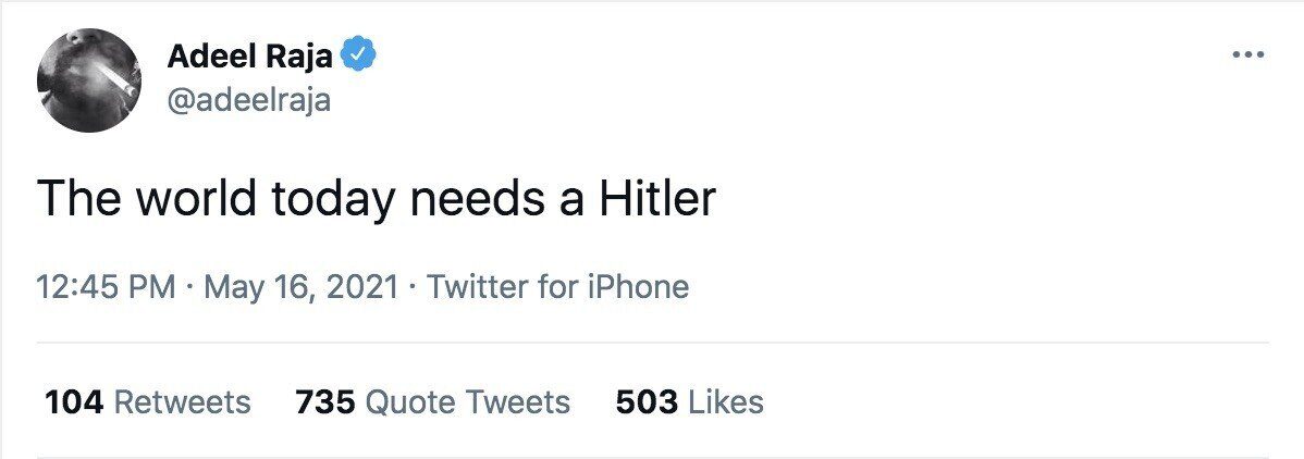 Click to enlarge adeel raja hitler