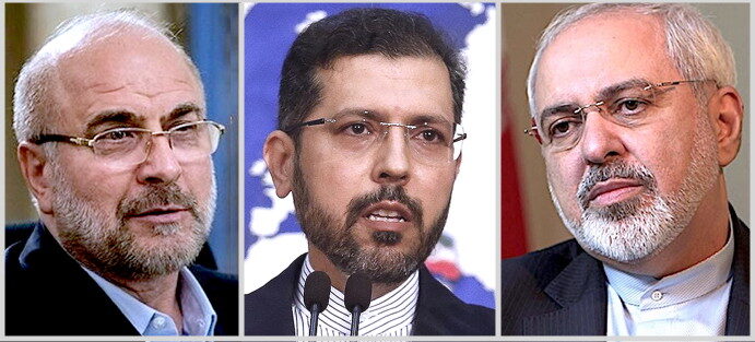 Click to enlarge Qalibaf/Khatibzadeh/Zarif