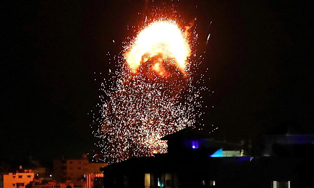 Click to enlarge Israeli air strikes
