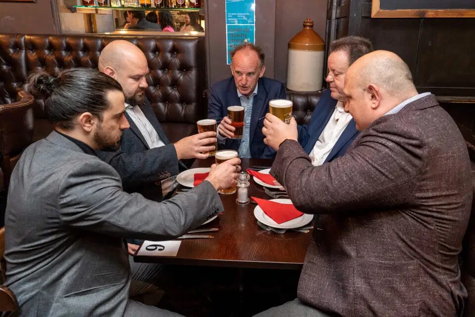 Click to enlarge Pub and drinking beer