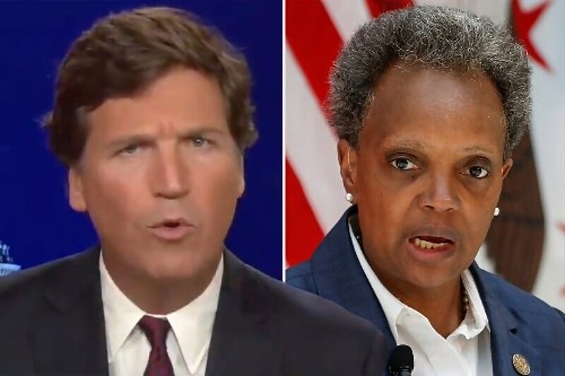 Click to enlarge Tucker carlson lori lighfoot