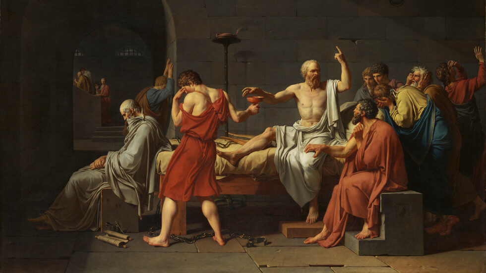 Click to enlarge socrates death painting