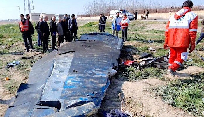 Wreckage flight PS752