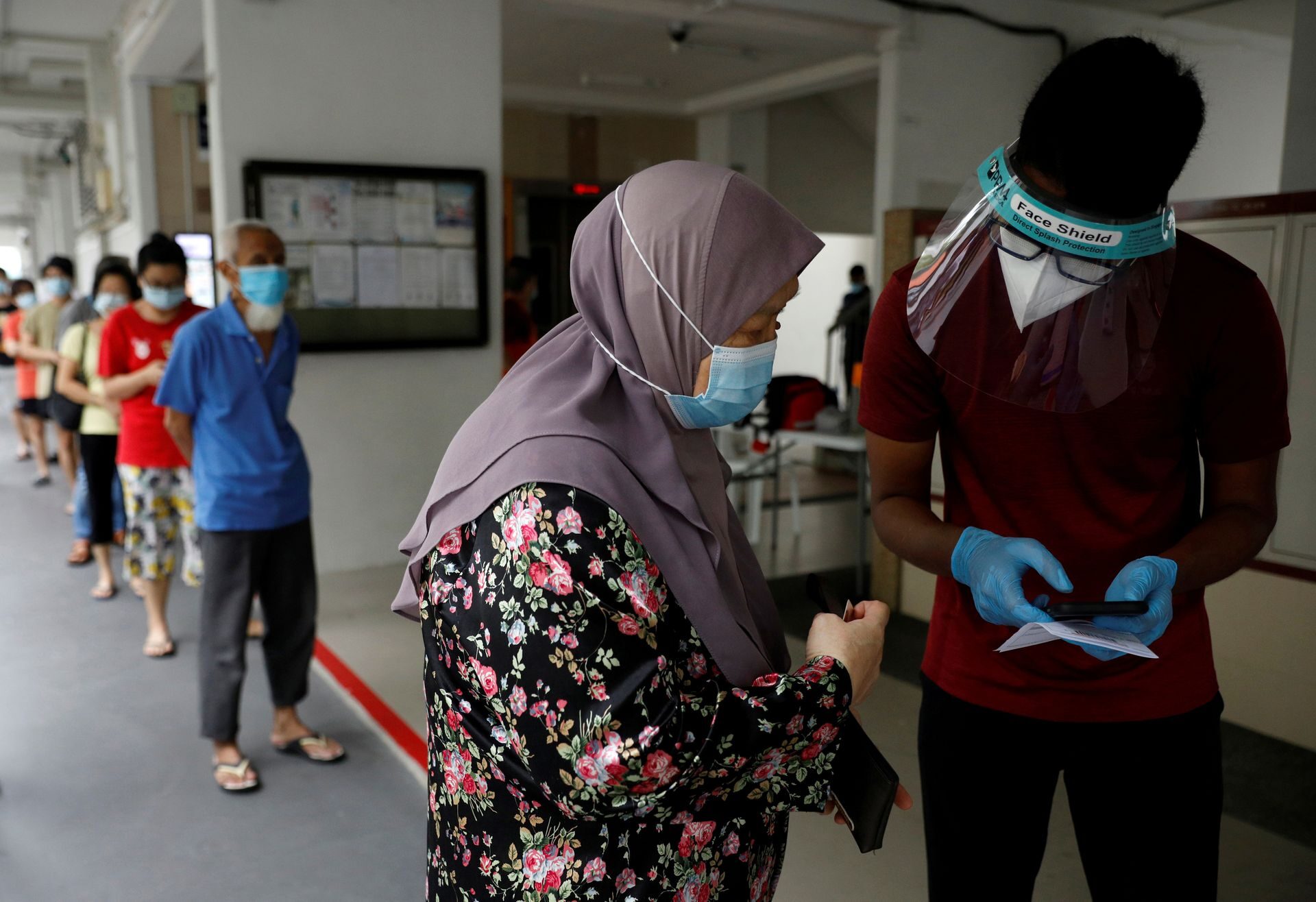 COVID-19 swab tests in Singapore