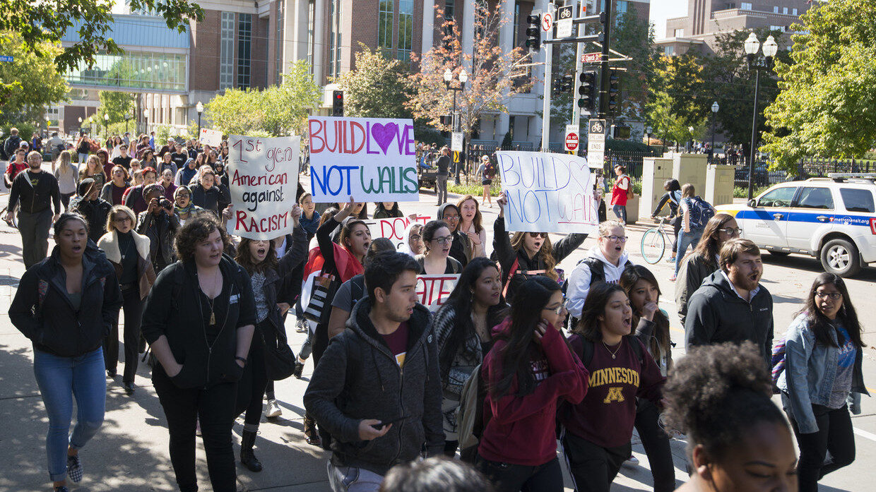 Click to enlarge minnesota left-wing student protest