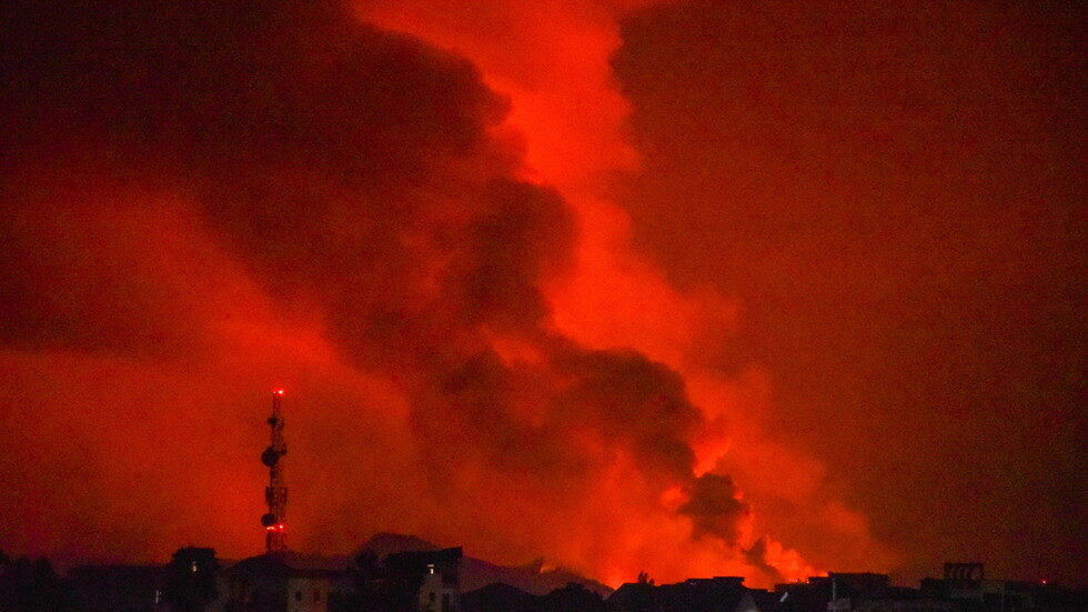 volcanic eruption of Mount Nyiragongo