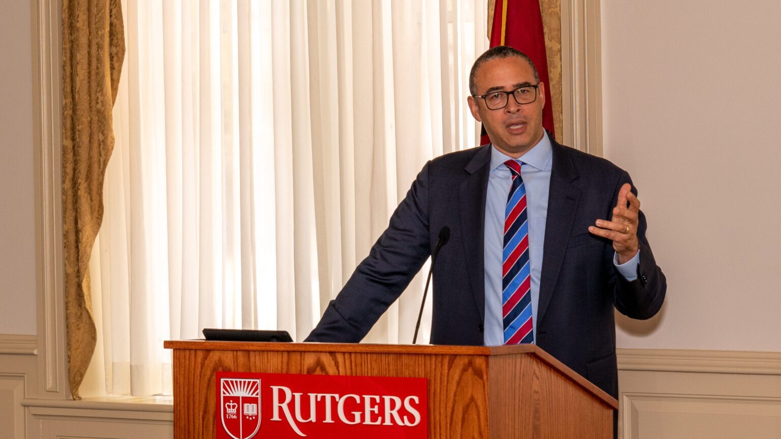 Click to enlarge rutgers president John Holloway