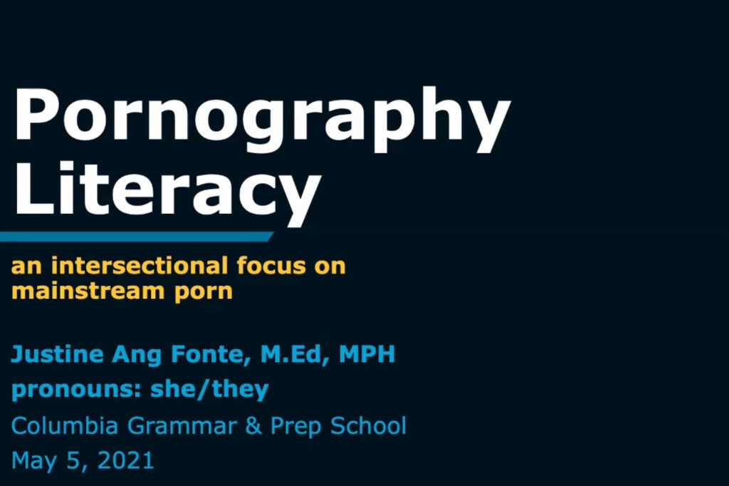 Click to enlarge porn literacy course prep school new york Justine Ang Fonte