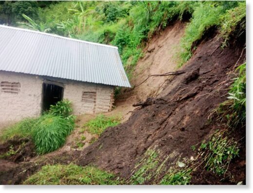 Skred utløst av kraftig regnskyll dreper 3 personer i det vestlige Uganda