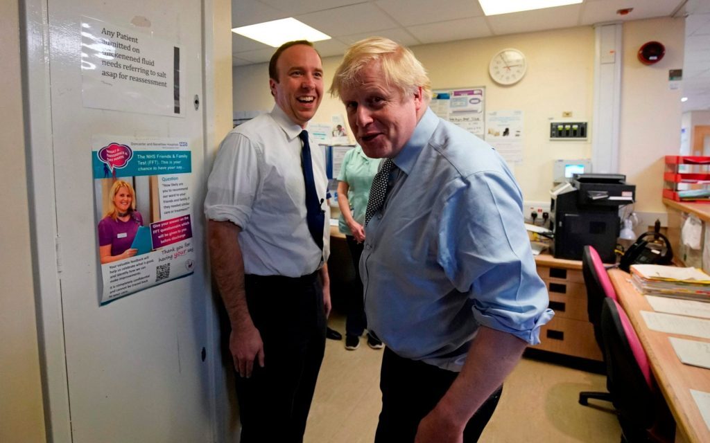 Boris Johnson and Matt Hancock