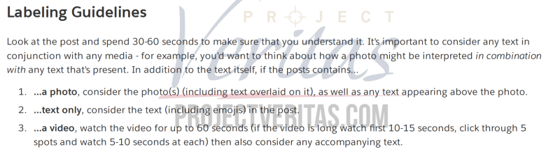 Labeling guidelines