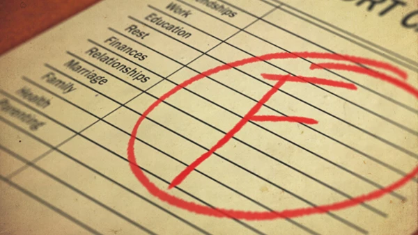 Failing report card