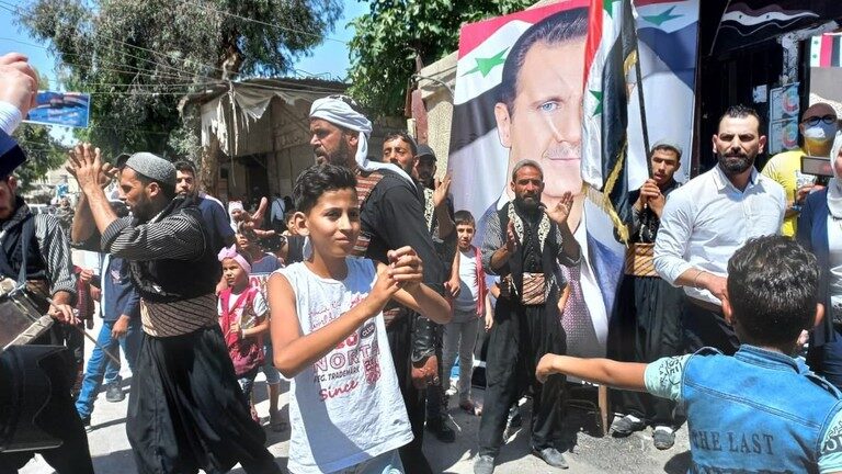 syria election celebration