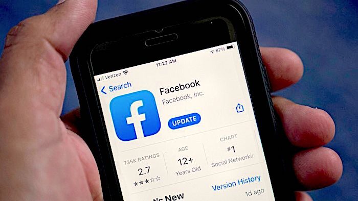 Click to enlarge facebook app