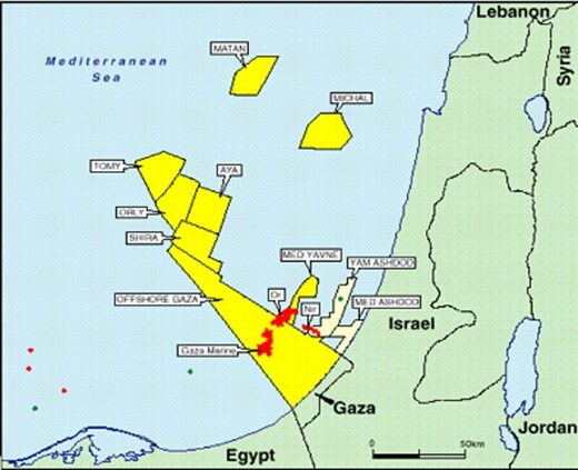 gaza gas fields