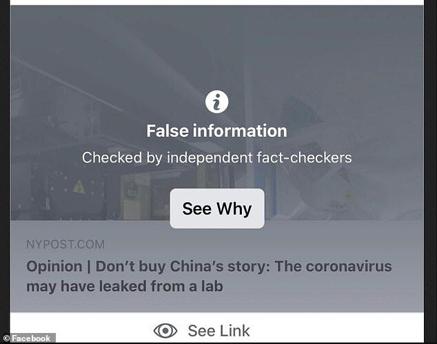 facebook false information