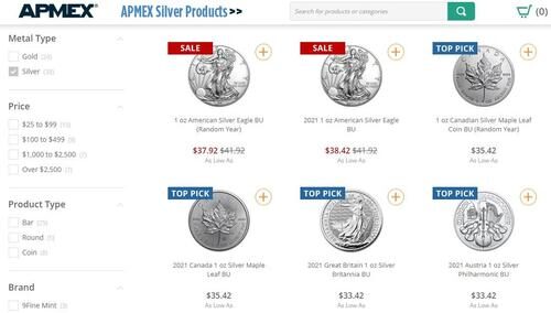 Click to enlarge silver coins