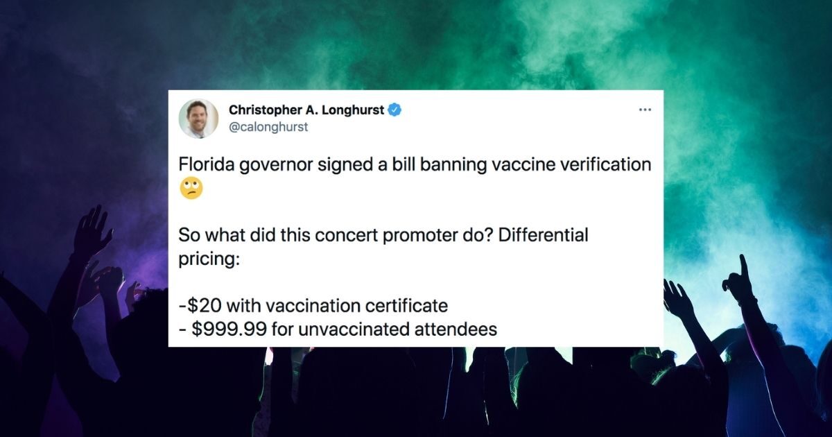 vaccination price differece florida concert